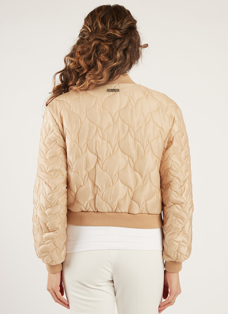 Peserico Quilted Bomber Jacket