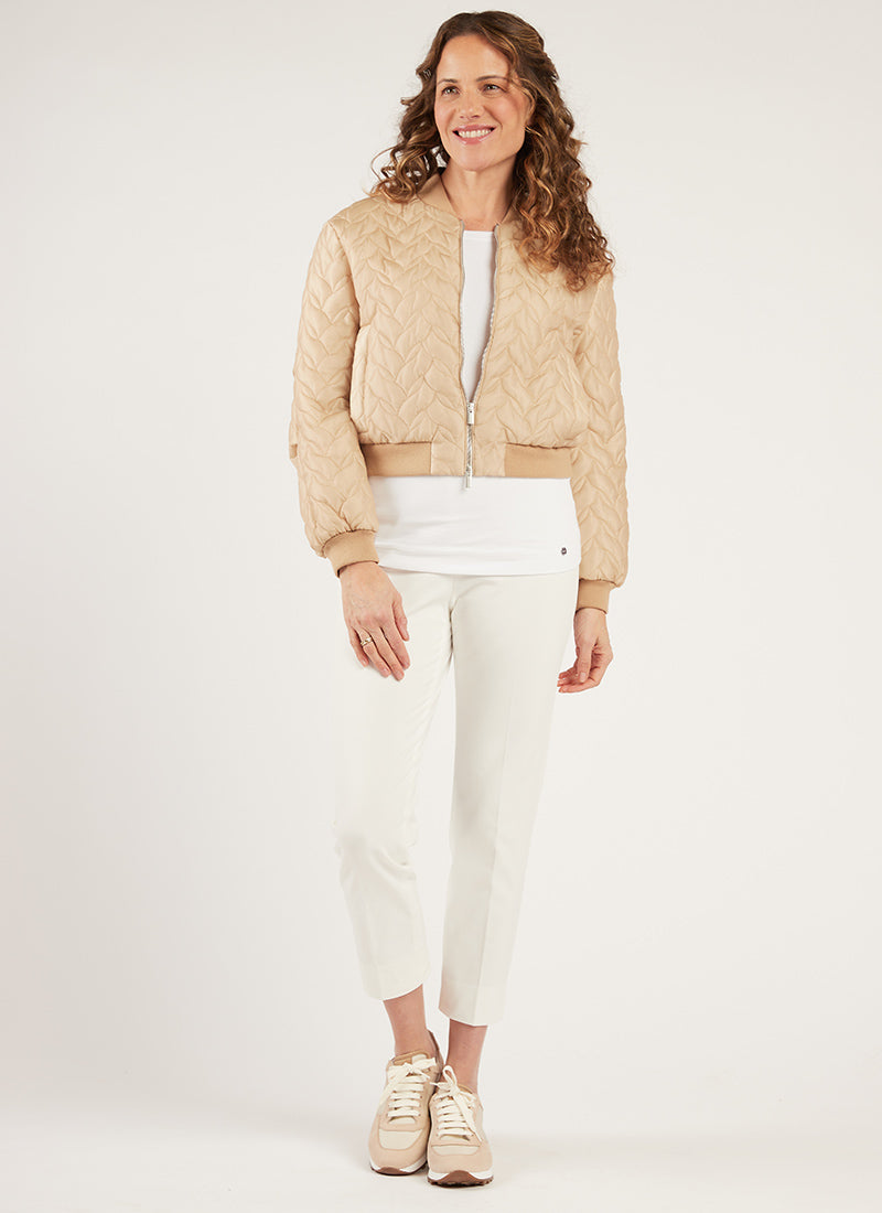 Peserico Quilted Bomber Jacket