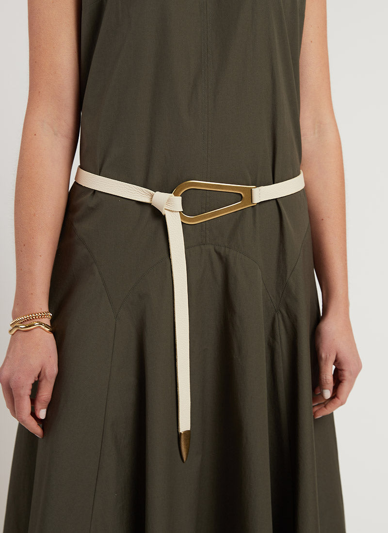 Brave Leather Rumi Pebbled Leather Belt