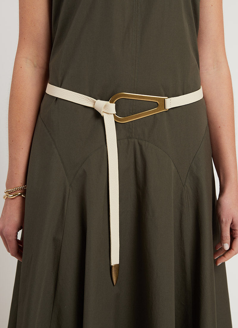 Brave Leather Rumi Pebbled Leather Belt