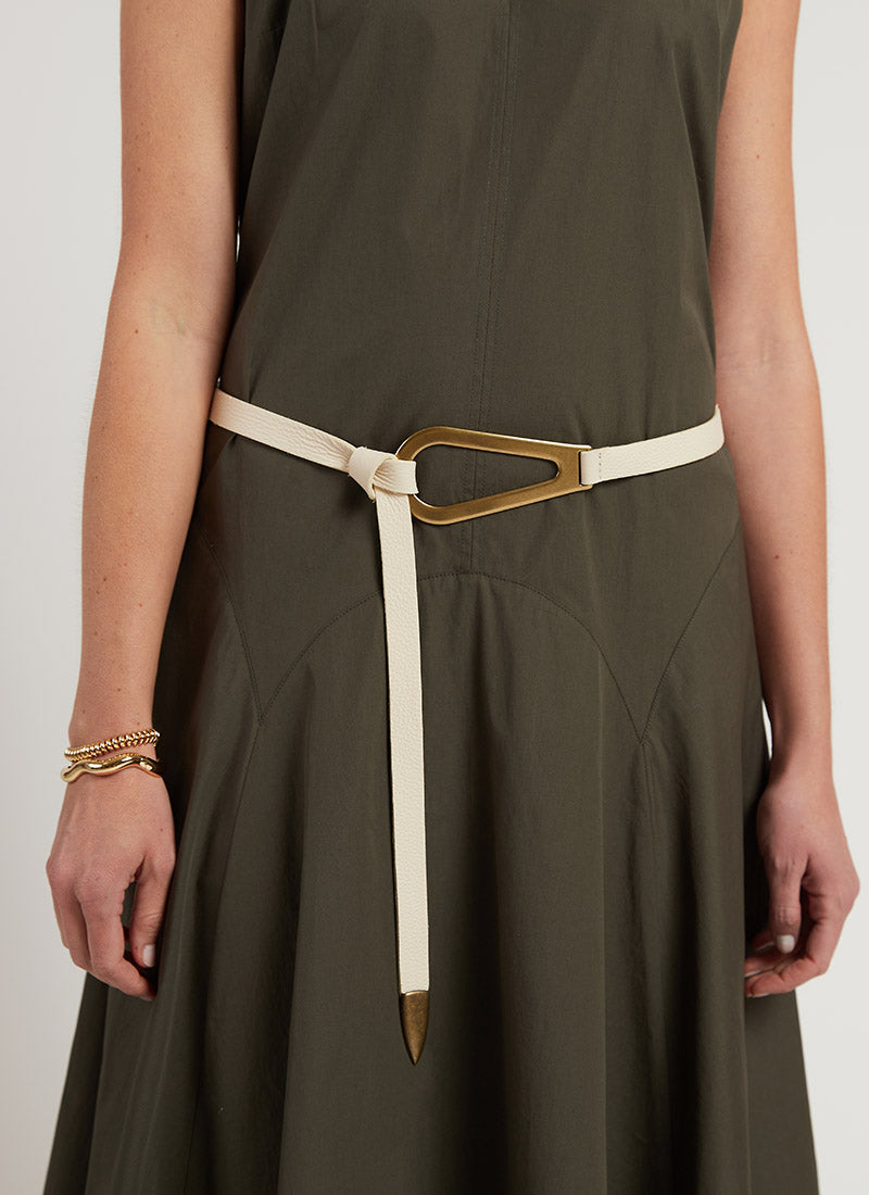 Brave Leather Rumi Pebbled Leather Belt