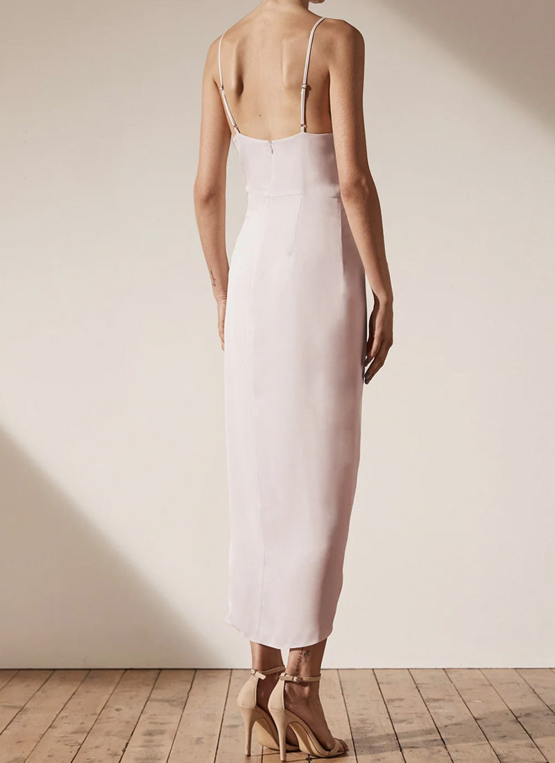 Shona Joy Luxe Tie Front Cocktail Dress