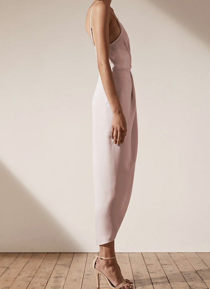 Shona Joy Luxe Tie Front Cocktail Dress