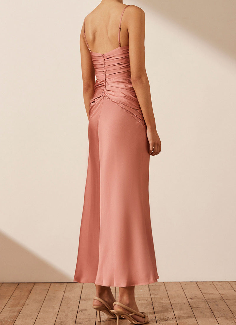 Shona Joy Luxe Ruched Bodice Midi Dress