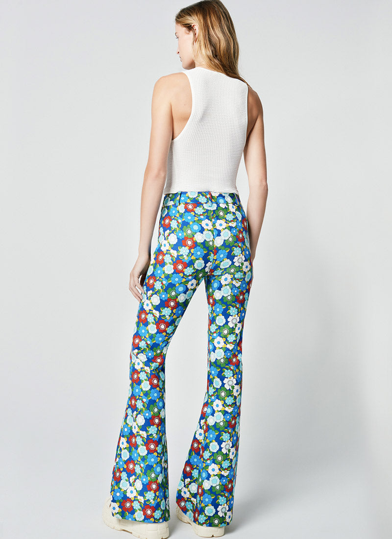Smythe Floral Bootcut Pant