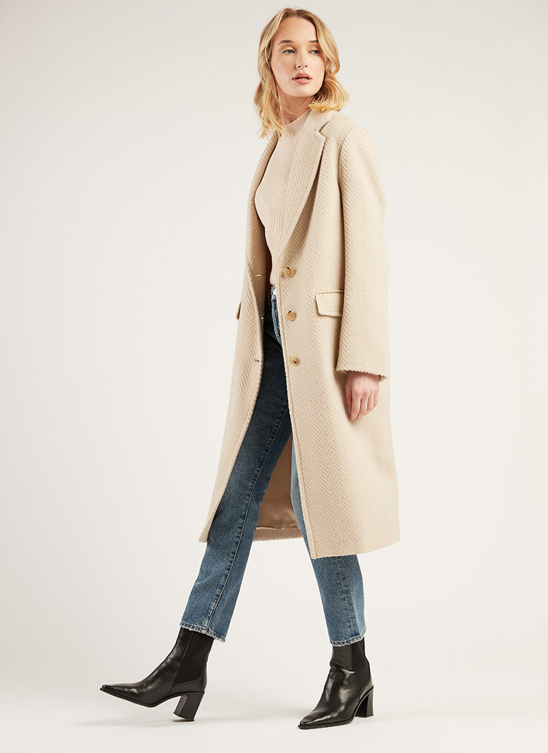 Eleventy Single-Breasted Alpaca-Blend Coat