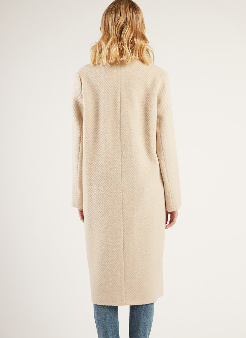 Eleventy Single-Breasted Alpaca-Blend Coat