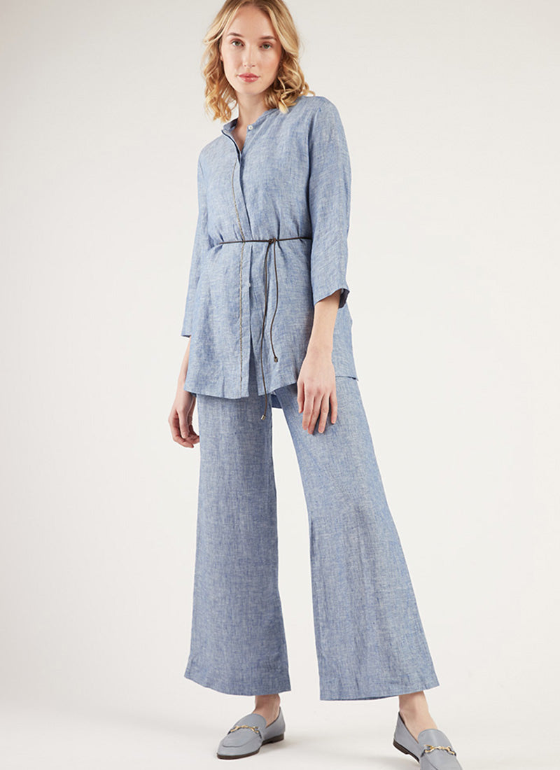 Fabiana Filippi Wide Leg Linen Trouser