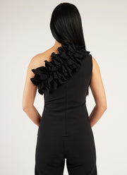 Greta Constantine Bastian Ruffle One-Shoulder Top