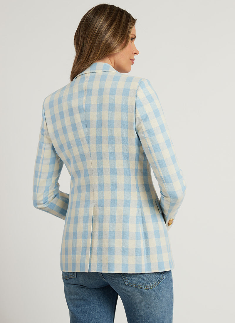 Tagliatore Single-Breasted Plaid Blazer