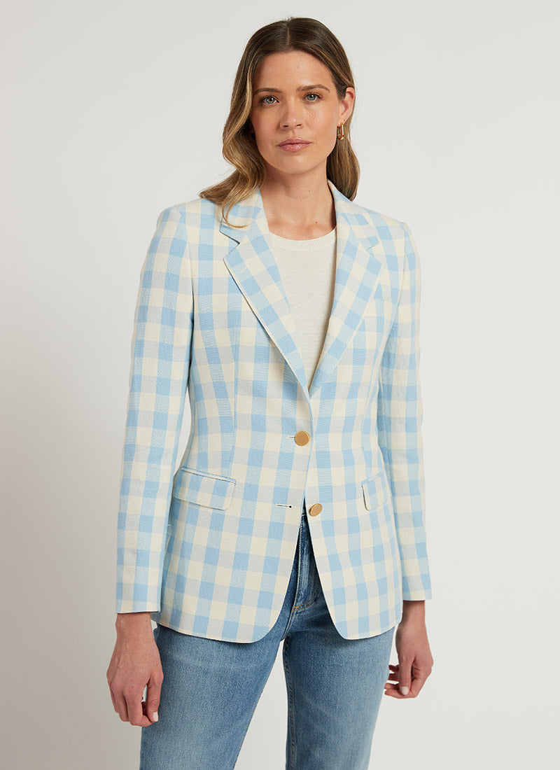 Tagliatore Single-Breasted Plaid Blazer