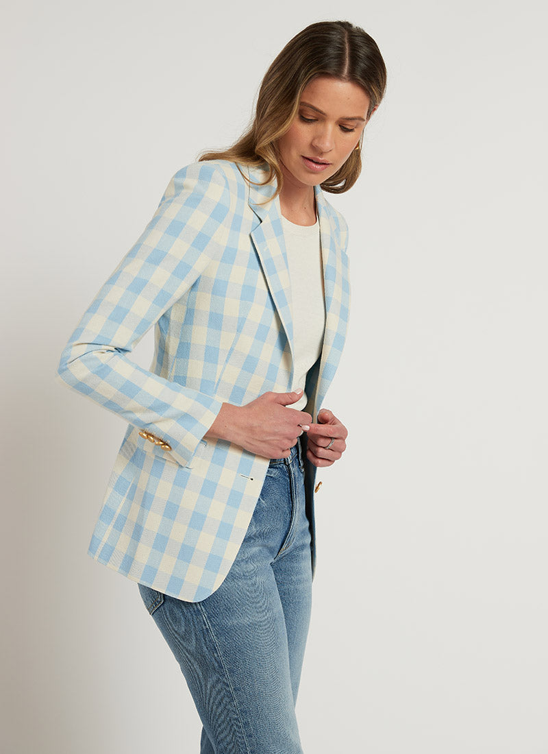 Tagliatore Single-Breasted Plaid Blazer
