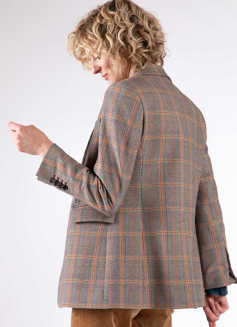 Circolo 1901 Single-Breasted Fancy Check Blazer