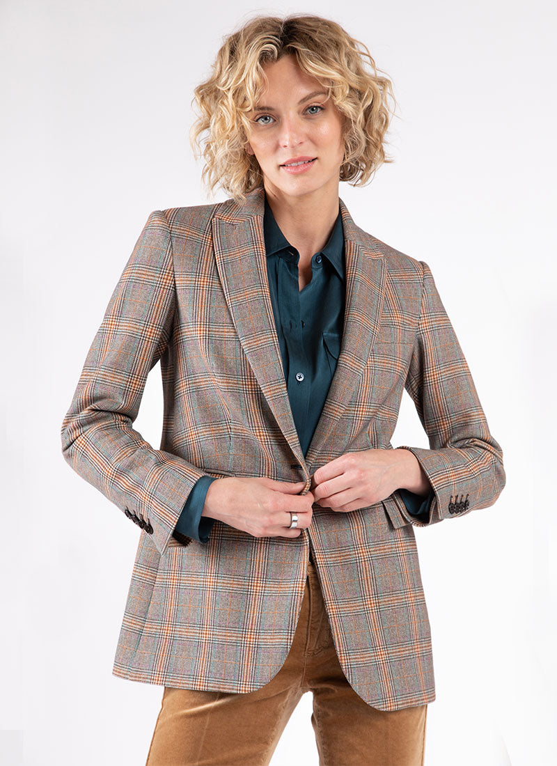 Circolo 1901 Single-Breasted Fancy Check Blazer