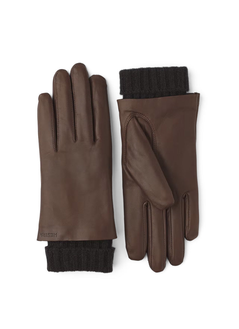 Hestra Megan Half Piqué Leather Gloves