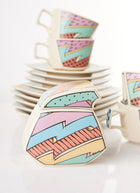 Haute Curature Dorothy Hafner Iconic Postmodern Tea Set for 5, 1980s
