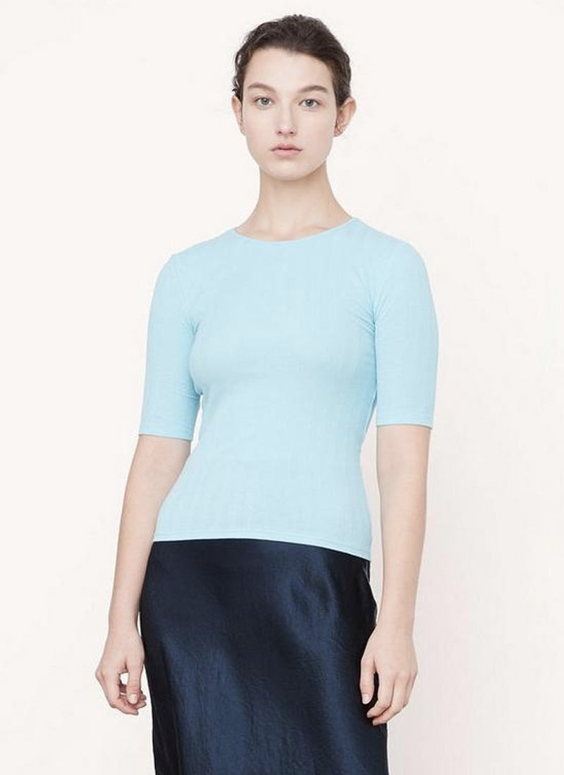 Vince Cotton Elbow Sleeve Top
