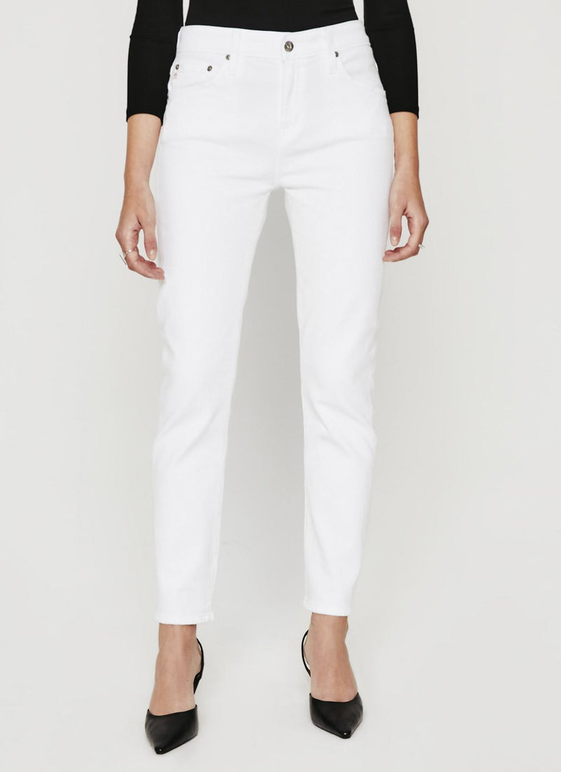 AG Jeans Ex-Boyfriend Classic White Slim-Fit Jean