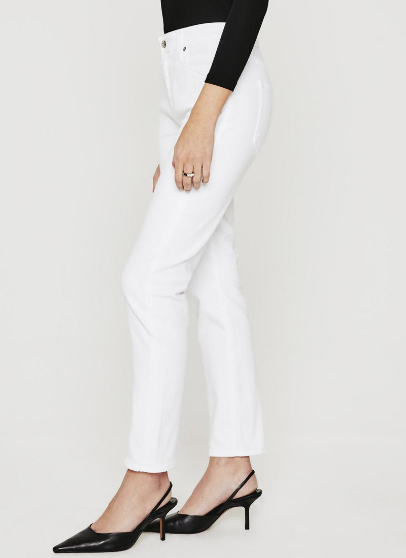 AG Jeans Ex-Boyfriend Classic White Slim-Fit Jean