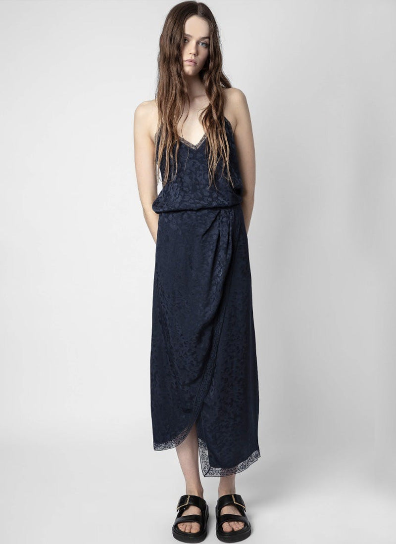 Zadig & Voltaire Rixi Jac Leo Silk Dress