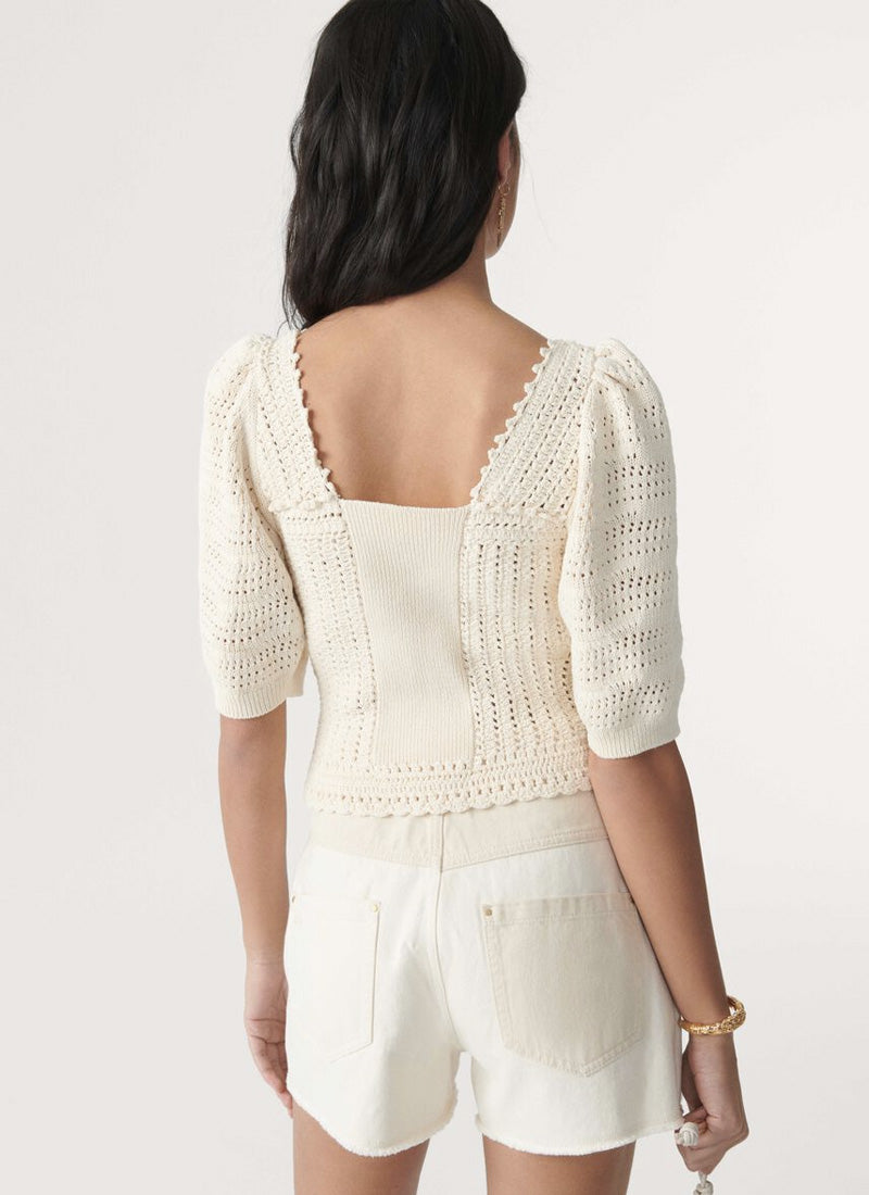ba&sh Kamil Short-Sleeve Sweater