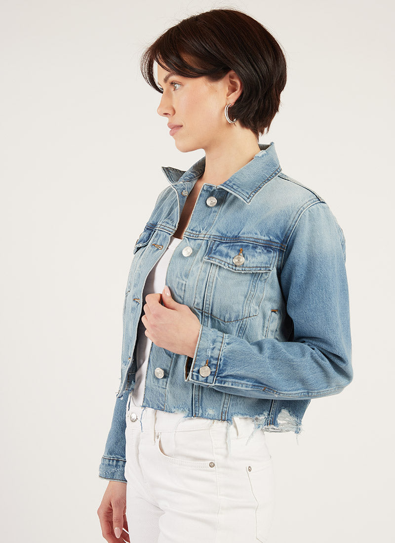Frame le vintage denim jacket online