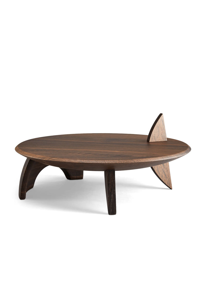 L'Objet Kelly Behun Leaf Flat Platter on Stand
