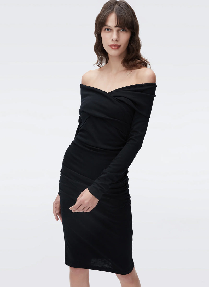 DVF Minx Off-The-Shoulder Dress