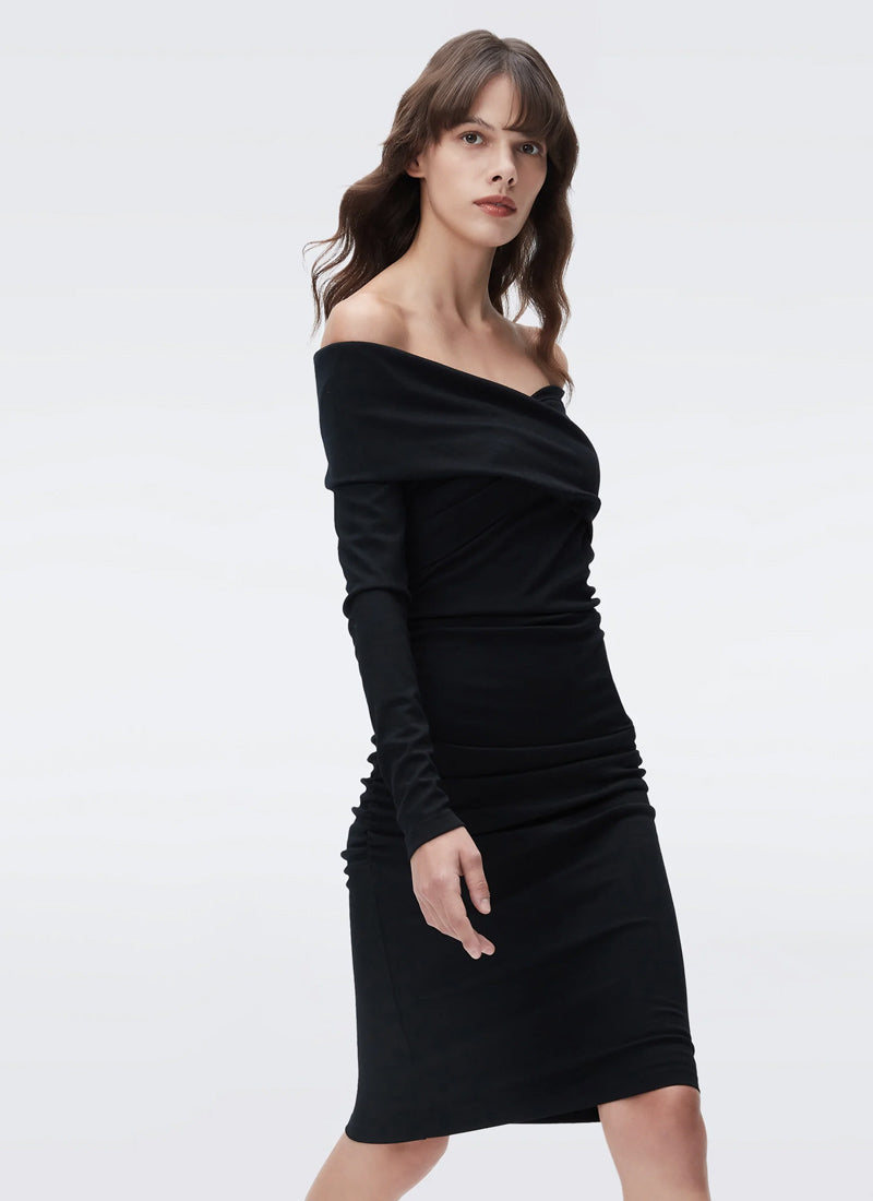 DVF Minx Off-The-Shoulder Dress