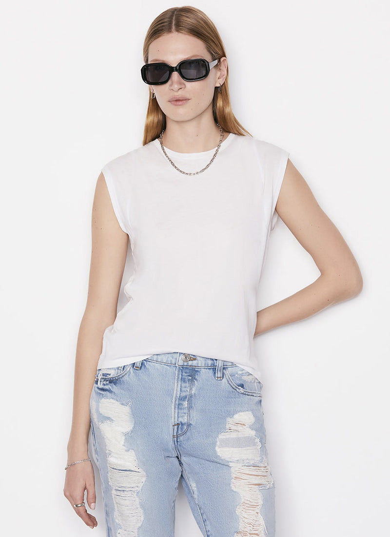 Frame Le Mid-Rise Muscle T-Shirt