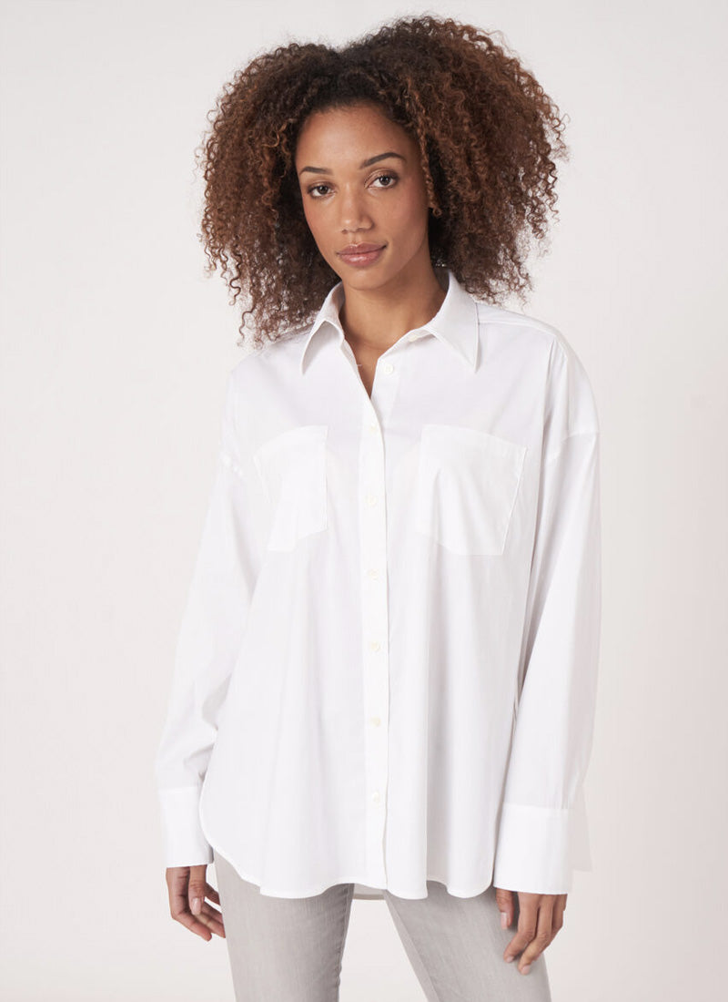 Repeat Cotton Stretch Blouse