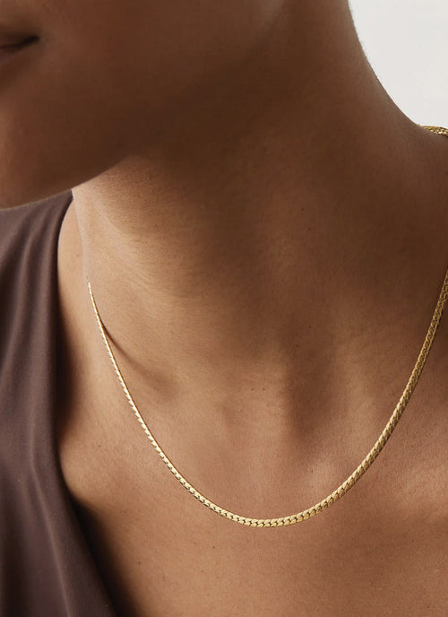 Jenny Bird Priya Gold Snake Chain Necklace