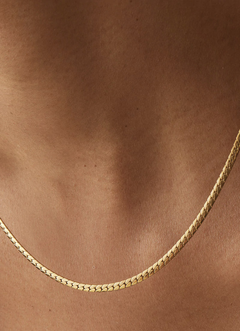 Jenny Bird Priya Gold Snake Chain Necklace