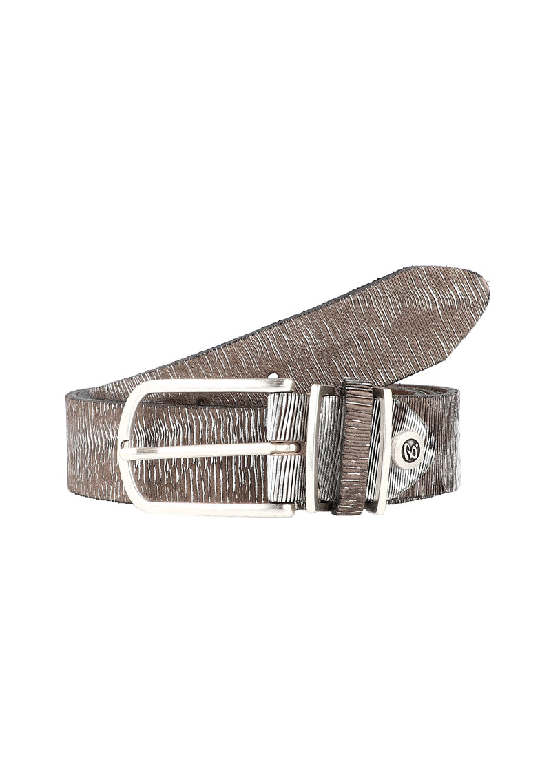 B.Belt Metallic Leather Belt