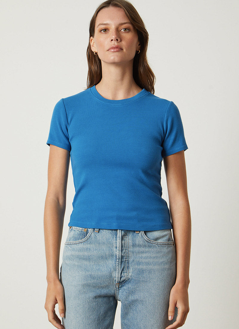 Velvet Taya Rib-Knit T-Shirt