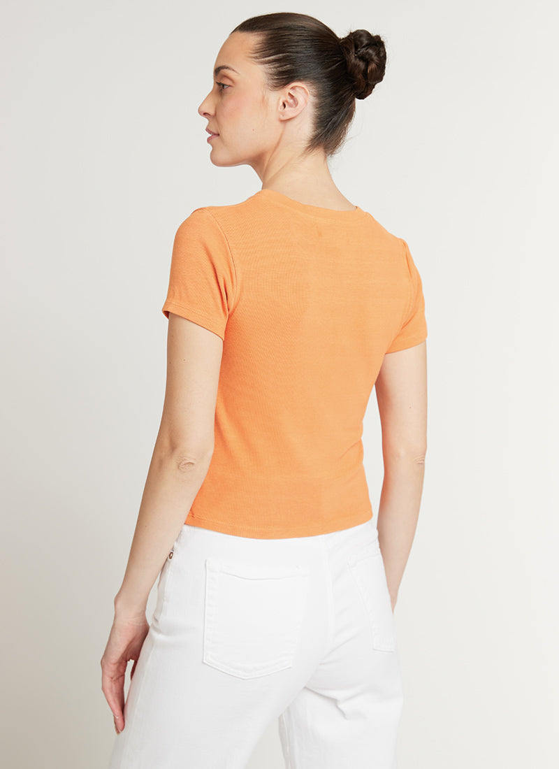 Velvet Taya Rib-Knit T-Shirt