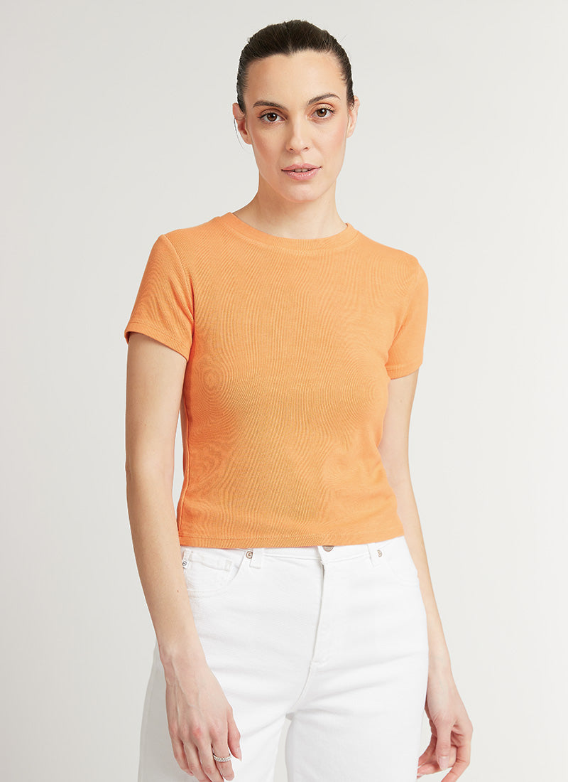 Velvet Taya Rib-Knit T-Shirt