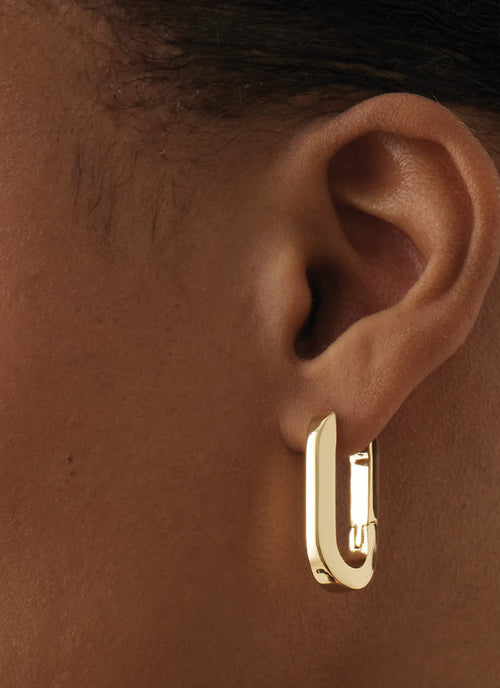 Jenny Bird U Link Gold Dipped Earrings